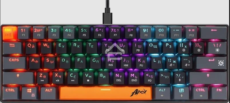 Клавиатура проводная Defender USB APEX GK-002 RU