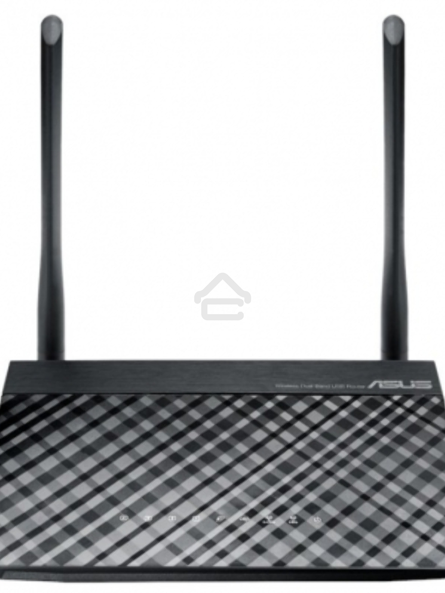 Маршрутизатор беспроводной Asus RT-AC1200 10/100BASE-TX черный (Dual Band)