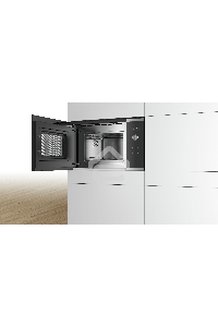 Микроволновая печь встраиваемая Bosch BFL524MS0 нержавеющая сталь, 20 л, 800 Вт, переключатели - поворотный механизм/сенсор