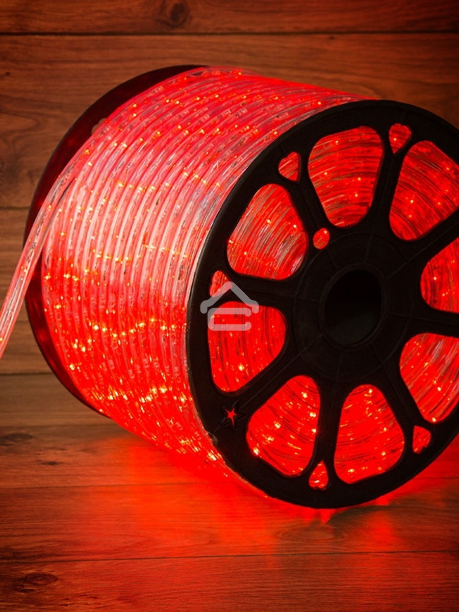 Дюралайт LED, постоянное свечение (2W) - красный, 36 LED/м, бухта 100м Neon-Night