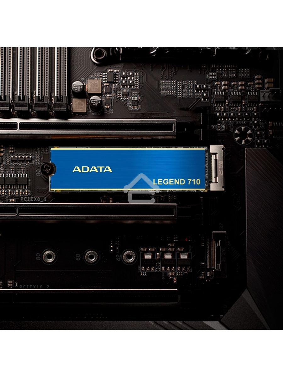 Накопитель SSD ADATA LEGEND 710, 1Tb, PCIe 3.0 x4, M.2 2280, NVMe, R/W 2400/1800, с радиатором