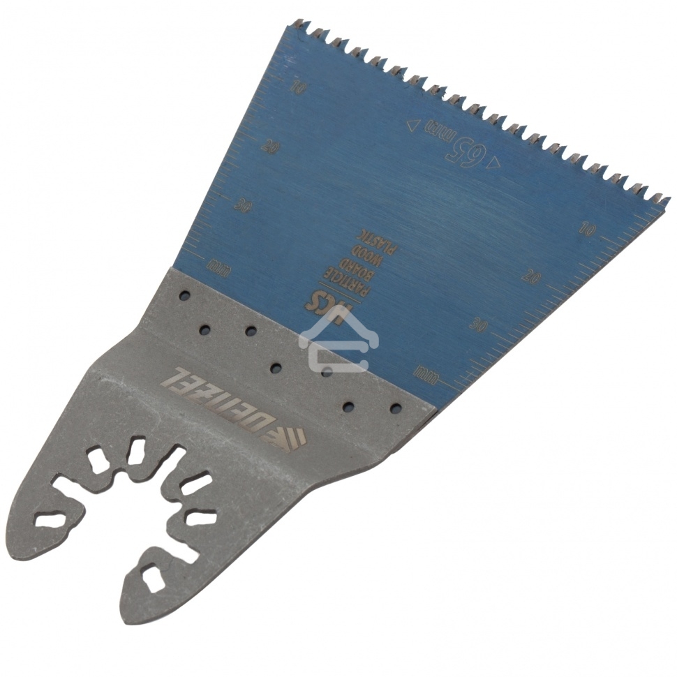 Насадка для МФИ Denzel режущая прямая, HCS, по дереву, ламинату, 65 х 1,8 мм, крупный зуб