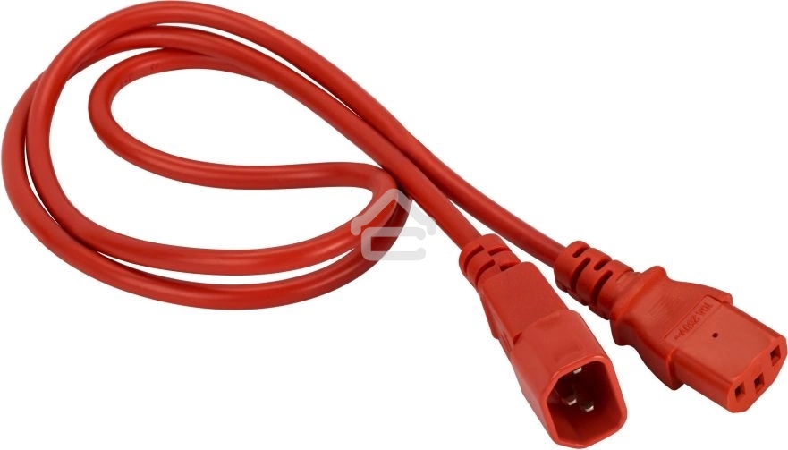 Шнур питания Lanmaster LAN-PP13/14-0.5-RD C13-С14 проводник.:3x0.75мм2 0.5м 220В 10А красный