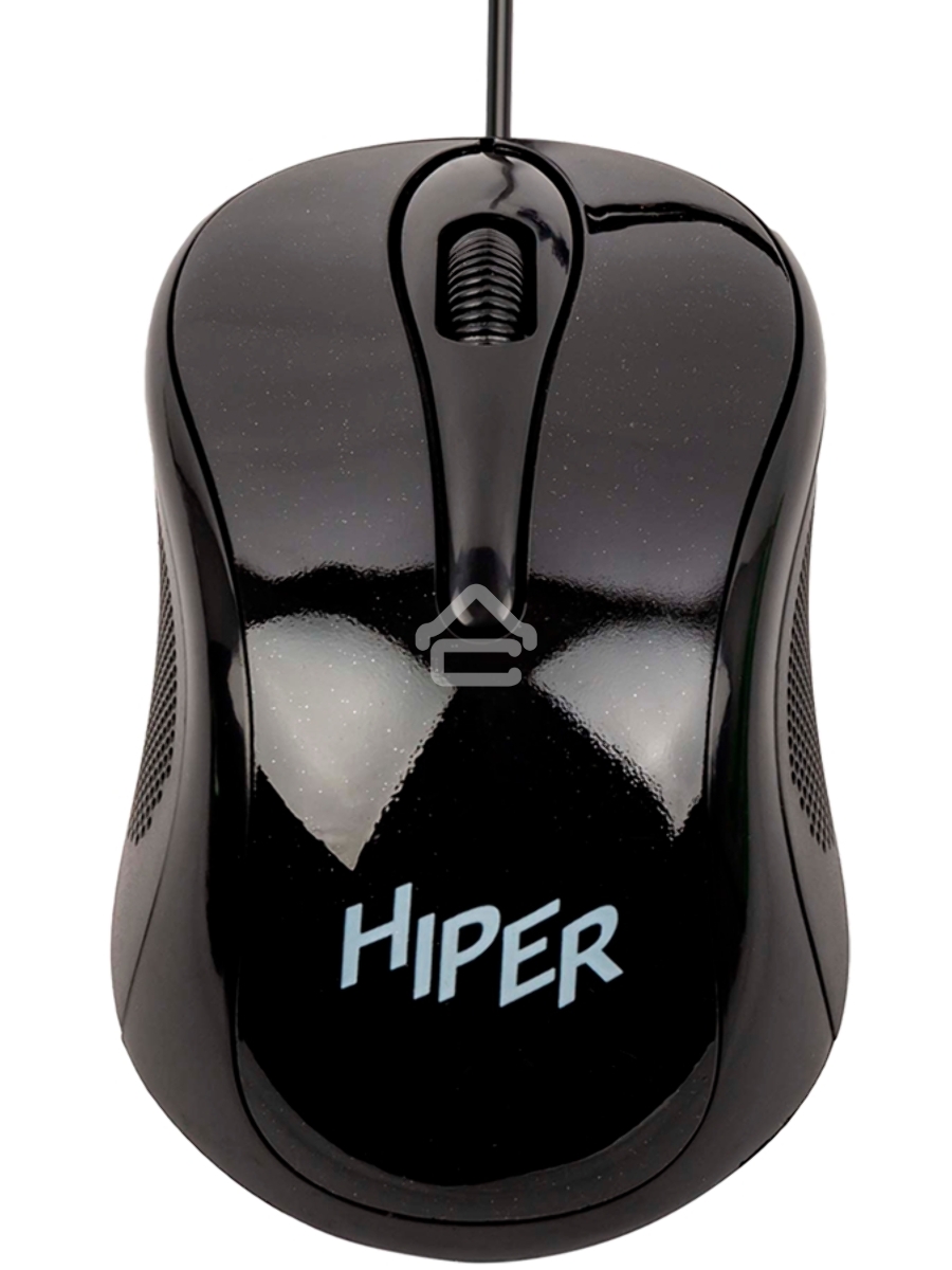 Мышь проводная HIPER HOM-031 черный, 1000 dpi, USB, кнопки - 3