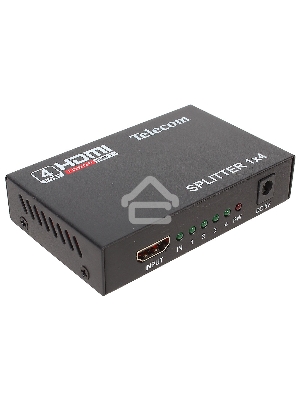 Разветвитель HDMI 1=>4 Telecom  <TTS5020>, каскадируемый , 1.4v+3D