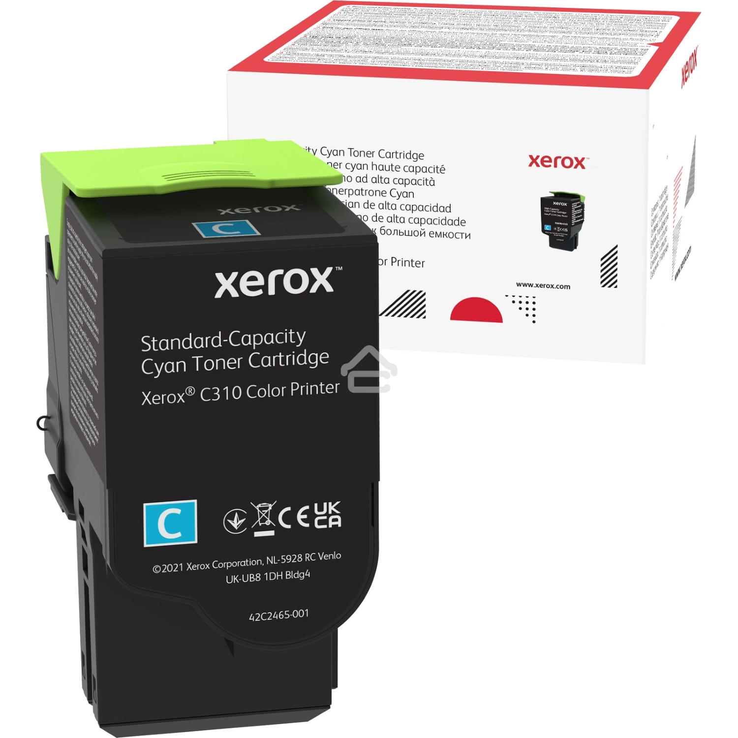 Картридж лазерный Xerox C310 голубой 2K (006R04361)