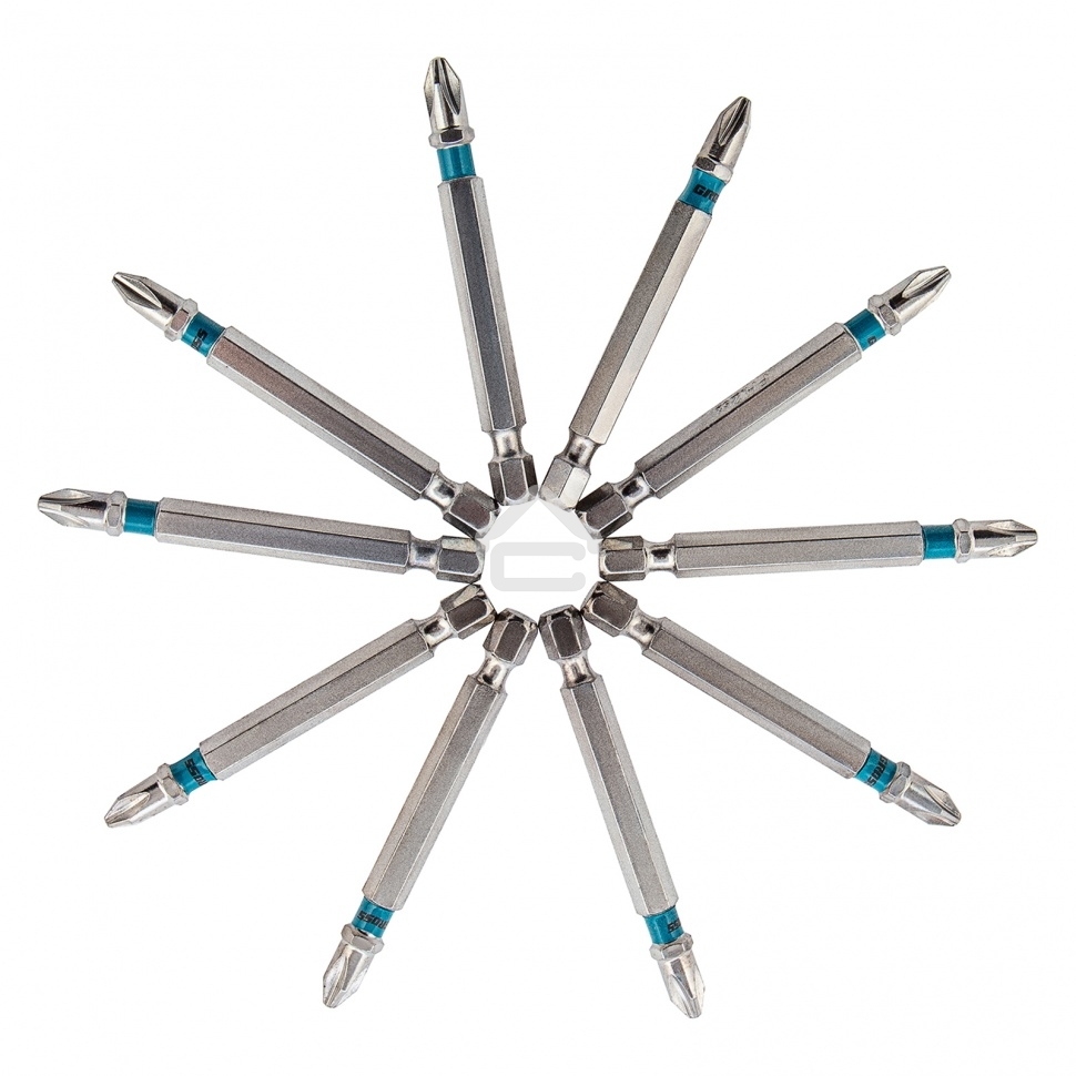 Набор бит Gross 11378 РН2x70, сталь S2, 10 шт