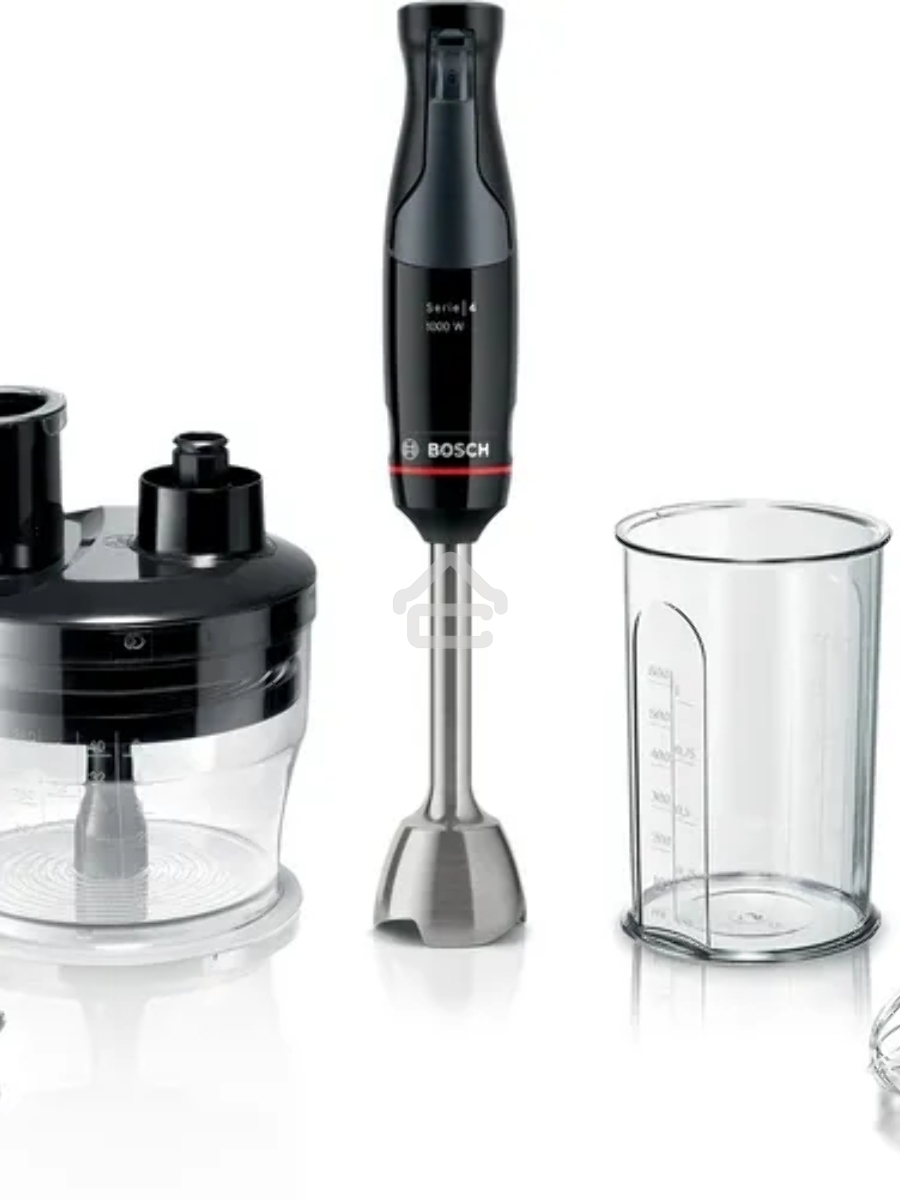 Блендер погружной Bosch MSM4B621, 1000Вт, черный