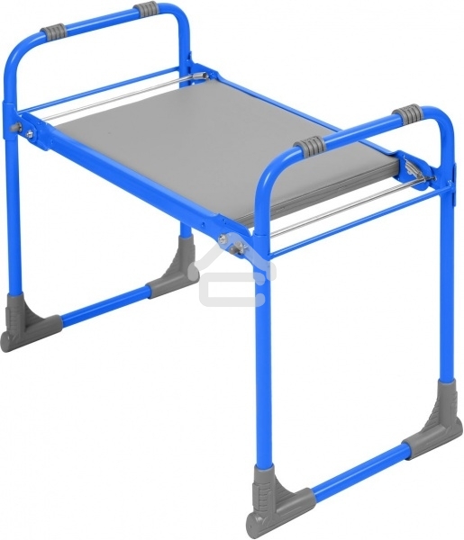 Скамейка садовая с мягким сиденьем НИКА СКМ (СКМ/Г голубой)