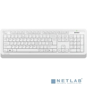 Клавиатура + мышь A4 Fstyler FG1010 клав:белый/серый мышь:белый/серый USB беспроводная Multimedia