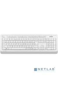 Клавиатура + мышь A4 Fstyler FG1010 клав:белый/серый мышь:белый/серый USB беспроводная Multimedia