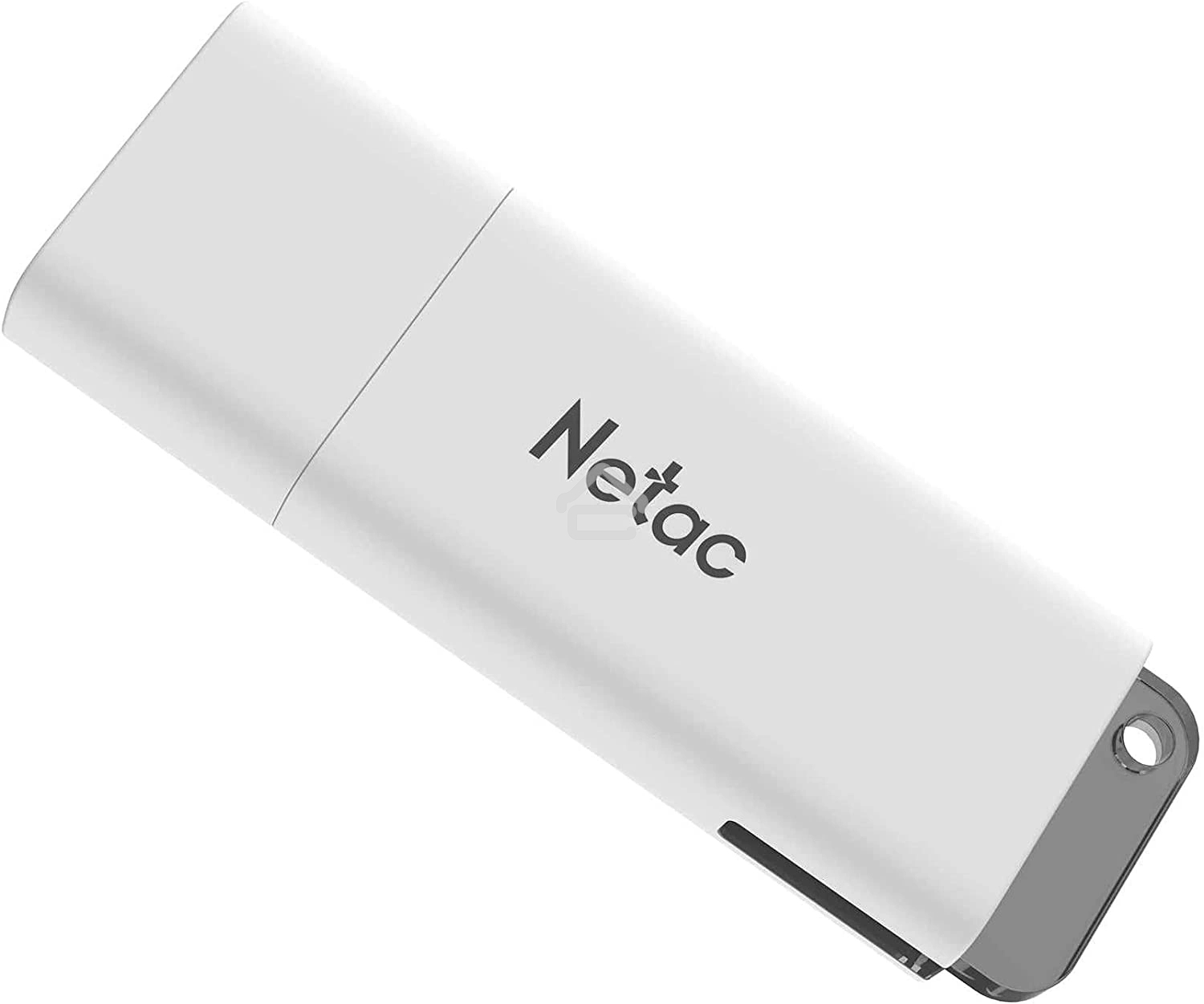 Флешка USB Netac U185 (NT03U185N-004G-20WH), 4Gb, USB 2.0, R/W 25/10, белый/серый