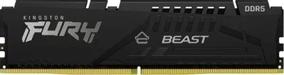 Оперативная память Kingston Fury Beast, DDR5, 16Gb (1x16GB), 5600MHz, CL36, DIMM, с радиатором, черный