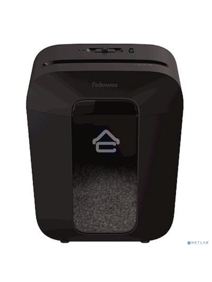 Шредер Fellowes PowerShred LX41 черный (секр.P-4)/перекрестный/8лист./17лтр./скрепки/скобы/пл.карты