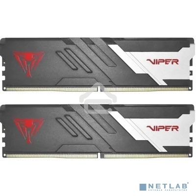 Оперативная память Patriot Viper Venom, DDR5, 64GB (2x32GB), 6400MHz, CL32, DIMM, с радиатором, черный