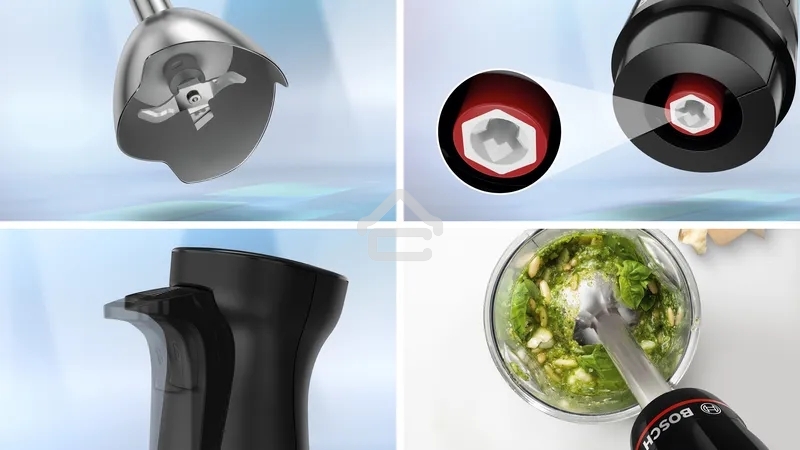 Блендер погружной Bosch MSM4B621, 1000Вт, черный