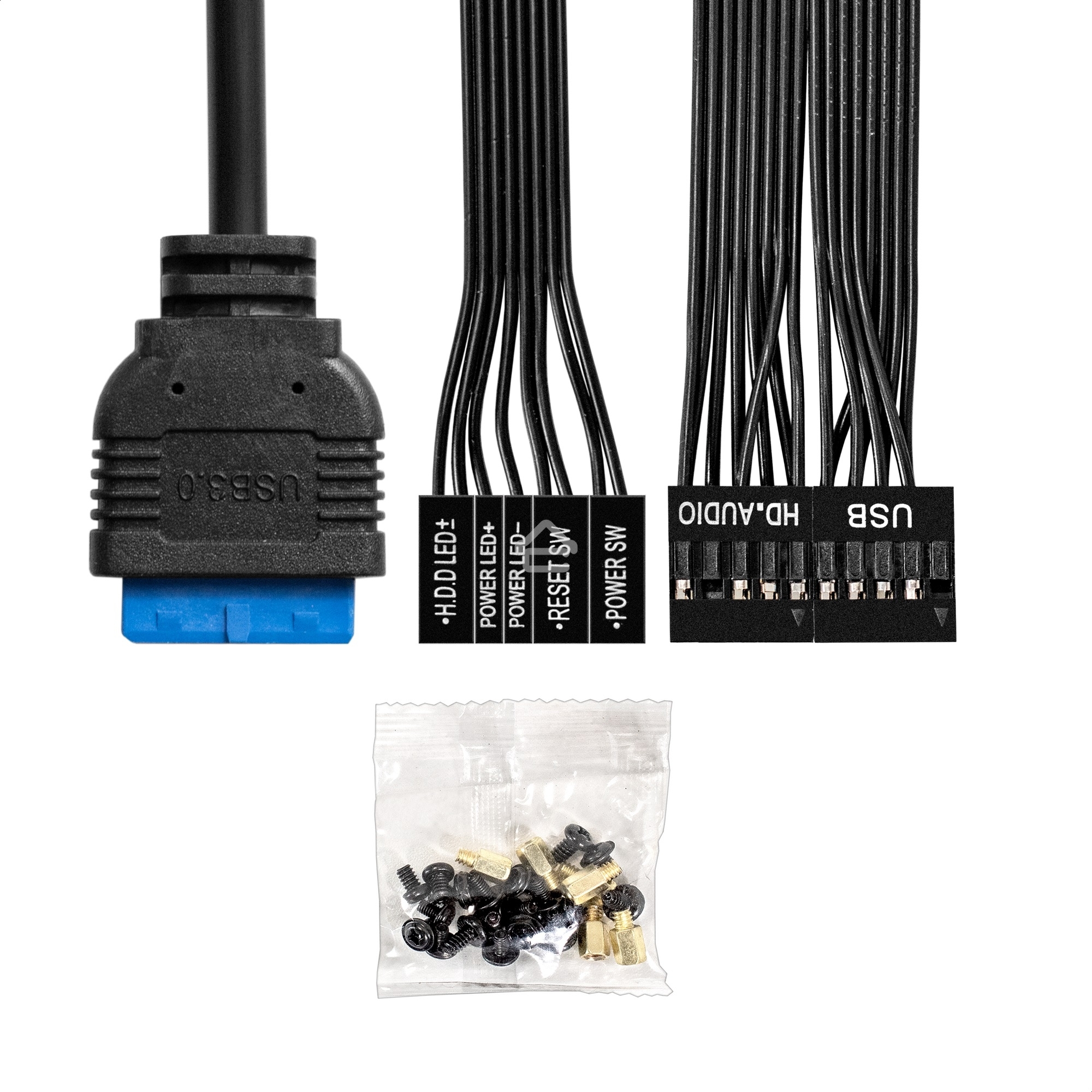 Компьютерный корпус Desktop ExeGate MI-302U (mATX/mini-ITX, без БП, 1*USB+1*USB3.0, HD аудио, черный)