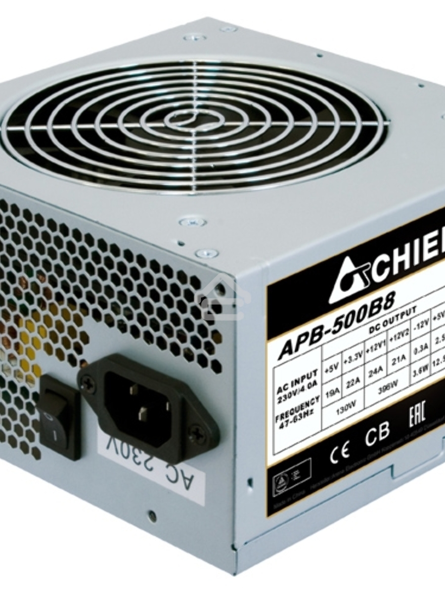 Блок питания Chieftec APB-500B8, 500Вт, 80 PLUS, 120мм, серый
