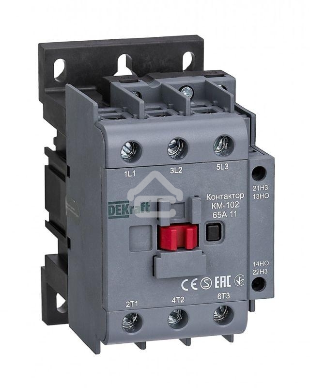 Контактор КМ-102 3п/65А 1НО+1НЗ 230В AC SchE 22008DEK