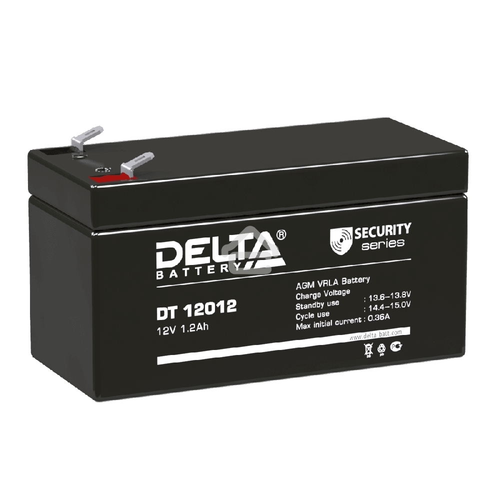 Батарея Delta DT 12012 (12V, 1.2Ah)
