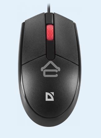 Мышь проводная Defender Delta MM-523 черный, 1000 dpi, USB, кнопки - 3