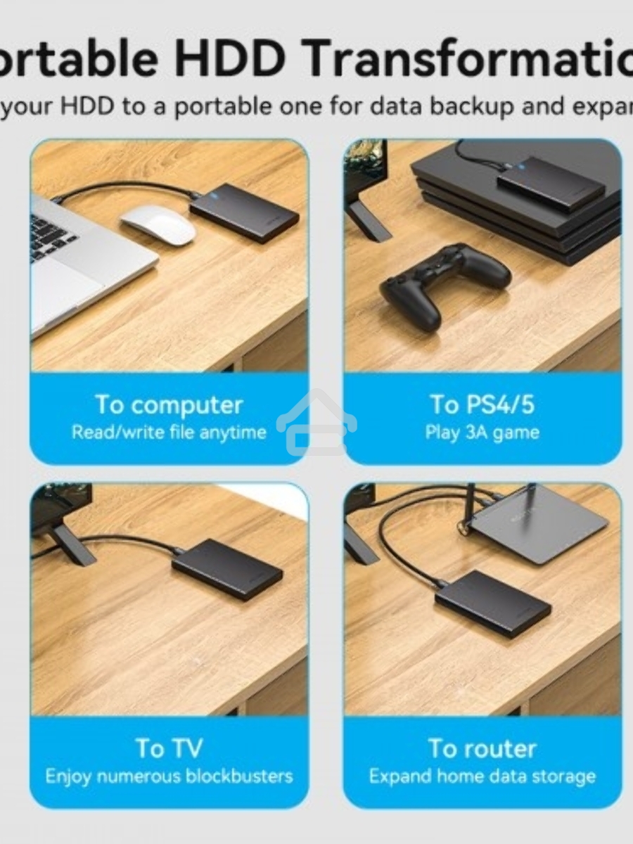 Внешний корпус Vention для HDD/SSD 2.5