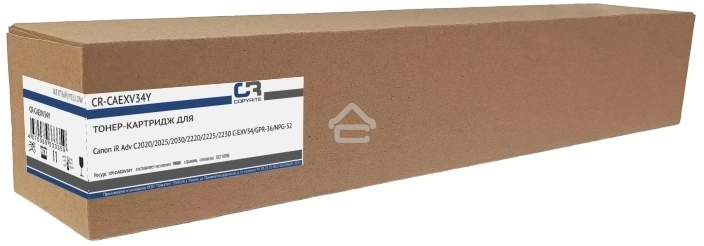 Картридж лазерный CopyRite CR-CAEXV34Y C-EXV34 желтый (19000 стр.) для Canon iR Adv C2020/2025/2030/2220/2225/2230
