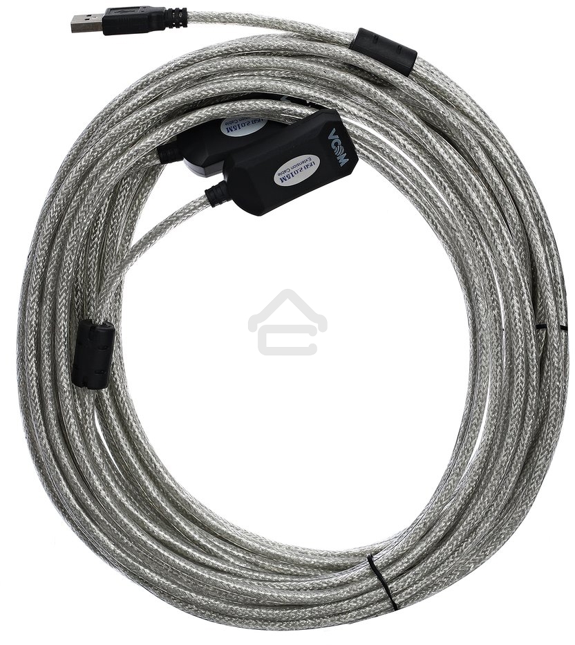 Кабель VCOM VUS7049-15M Кабель-адаптер USB2.0-repeater, удлинительный активный Am-->Af 15м