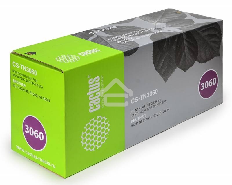 Картридж лазерный Cactus CS-TN3060 черный для Brother HL-5130/5140/5150D/5170DN (6700 стр.)