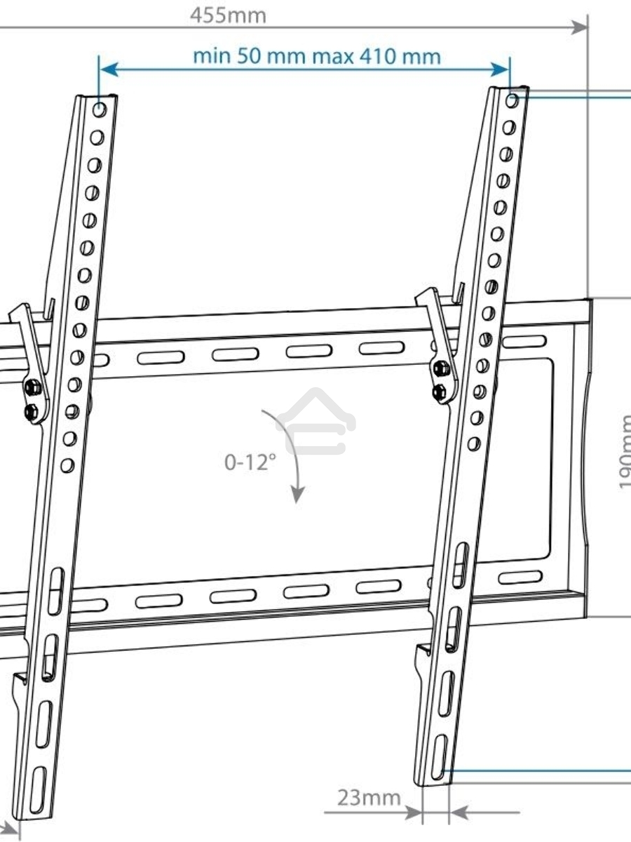 Кронштейн для телевизора Arm Media STEEL-4 черный 22