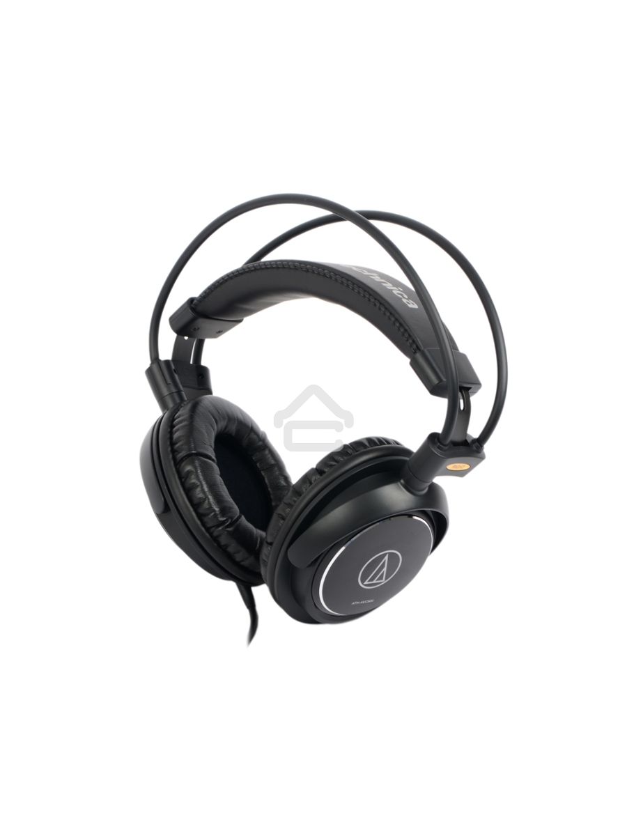 Наушники AUDIO-TECHNICA ATH-AVC500 , дуговое крепление, част. диапазон: 10-25000Гц, макс. входн. мощность 1800мВт, чувствит. 106дБ/мВт, сопростивление 40Ом, диаметр мембраны 53мм, шнур 3м, штекер 3,5мм, в комплекте адаптер на 6,3мм