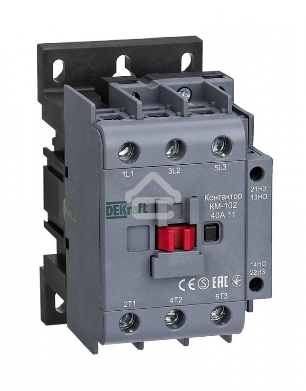 Контактор КМ-102 3п/40А 1НО+1НЗ 230В AC SchE 22006DEK