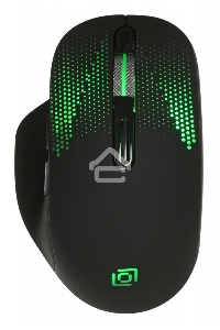 Мышь беспроводная Oklick 636LWC черный, 2400 dpi, радиоканал, USB/USB-C, кнопки - 6