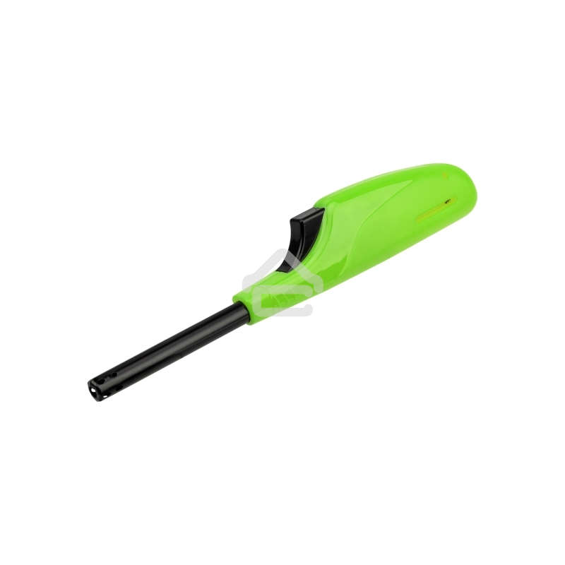 Бытовая газовая пьезозажигалка с классическим пламенем многоразовая (1 шт.) зеленая СК-306 Сокол