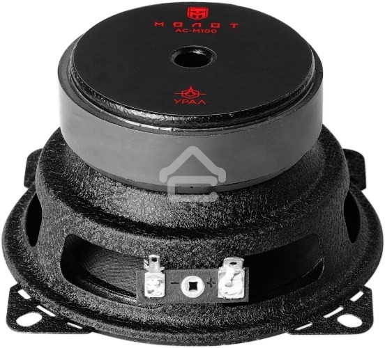 Колонки автомобильные Ural Молот АС-М100 (без решетки) 110Вт 91дБ 4Ом 10 см (4дюйм) (ком.: 2кол.) широкополосные однополосные