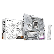 Материнская плата Gigabyte B850M AORUS ELITE WIFI6E ICE, AM5, AMD B850, 4xDDR5, 4xSATA, 2xM.2, 1xPCIe 5.0 x16, 1xPCIe 3.0 x4, 1xDP, 1xHDMI, 1x2.5Gb LAN, Wi-Fi 6E, Bluetooth 5.3, 2xUSB-A 10Gbps (Gen2), 5xUSB-A 5Gbps, 4xUSB-A 2.0, 1xUSB-C 10Gbps (Gen2), 2x3