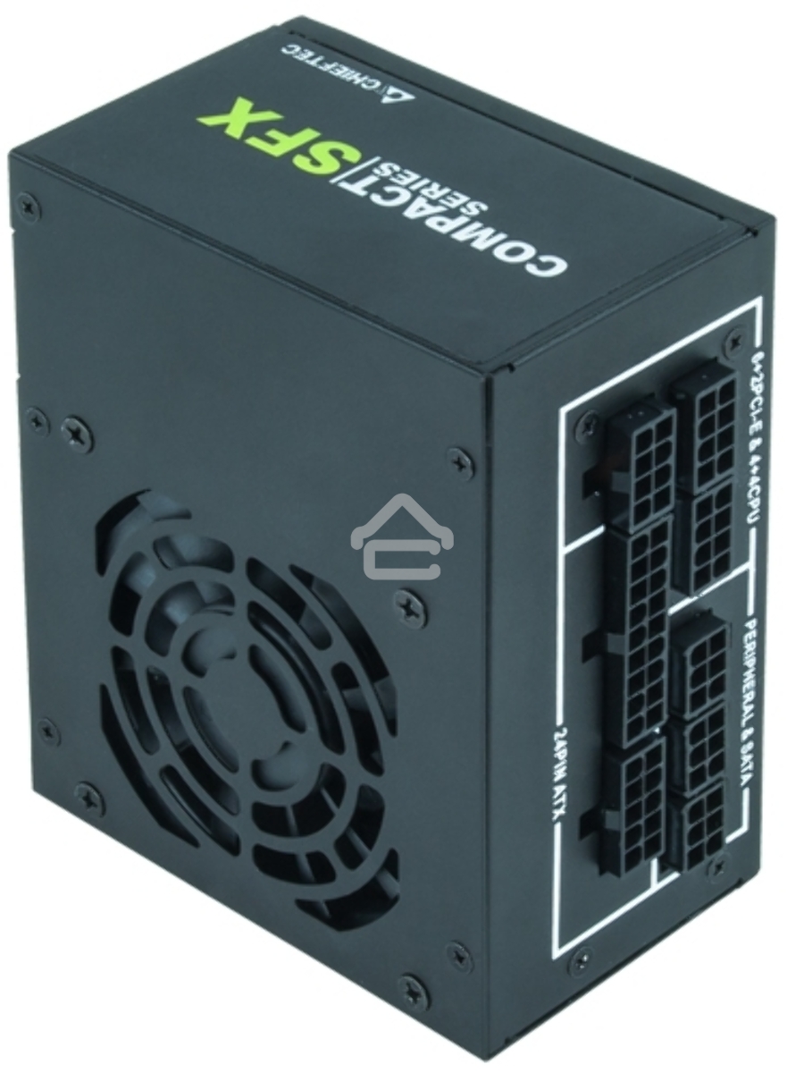 Блок питания Chieftec Compact CSN-450C, 450Вт, 80 PLUS Gold, 80мм, модульный, черный