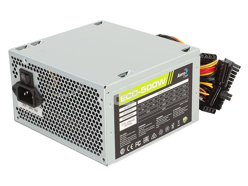 Блок питания Aerocool/Formula ECO-500W, 500Вт, 120мм, серый