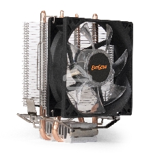 Кулер для процессора ExeGate Wizard EXX200-PWM.BLUE серебристый, 90 мм, алюминий/медь, 2400 об/мин, 24 дБ, 4 pin, 95 Вт, 130 мм