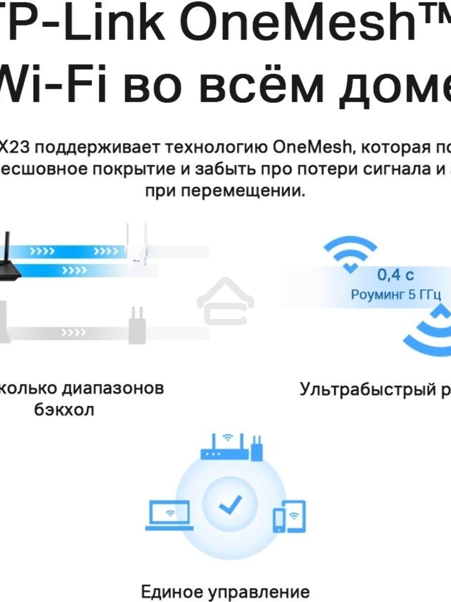 Двухдиапазонный Wi-Fi 6 роутер TP-Link Archer AX23 AX1800