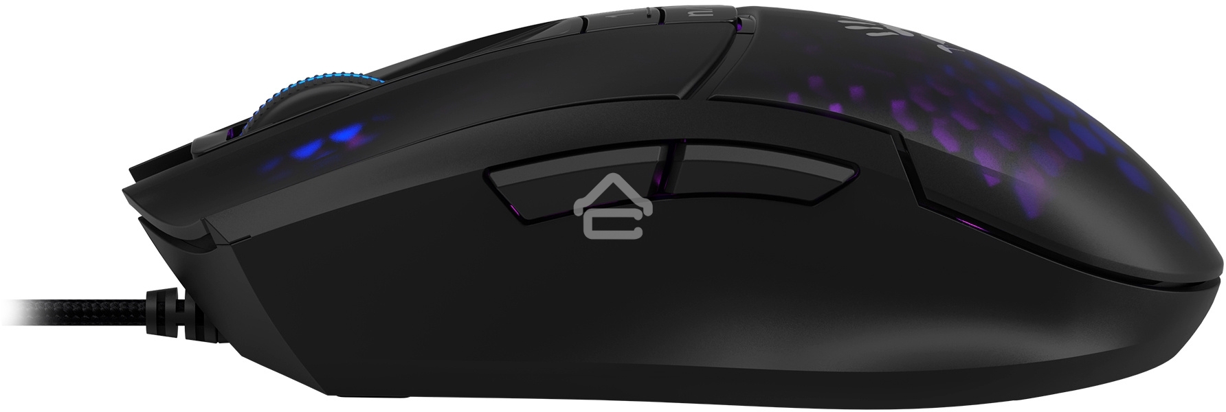 Мышь проводная A4Tech Bloody L65 Max черный/фиолетовый, 12000 dpi, USB, кнопки - 7