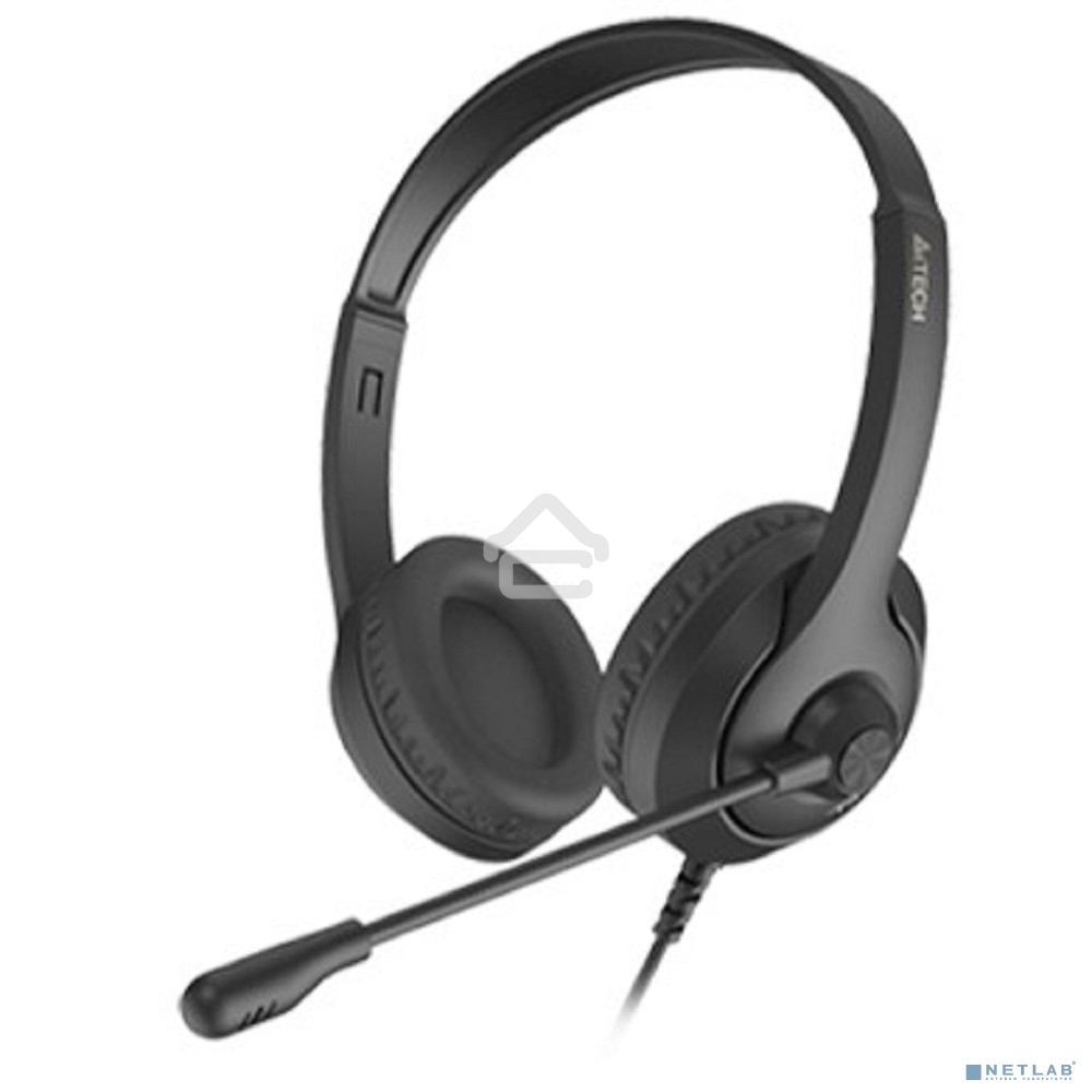 Гарнитура проводная с микрофоном A4Tech Fstyler FH100i черный 1.8м накладные оголовье (FH100I)