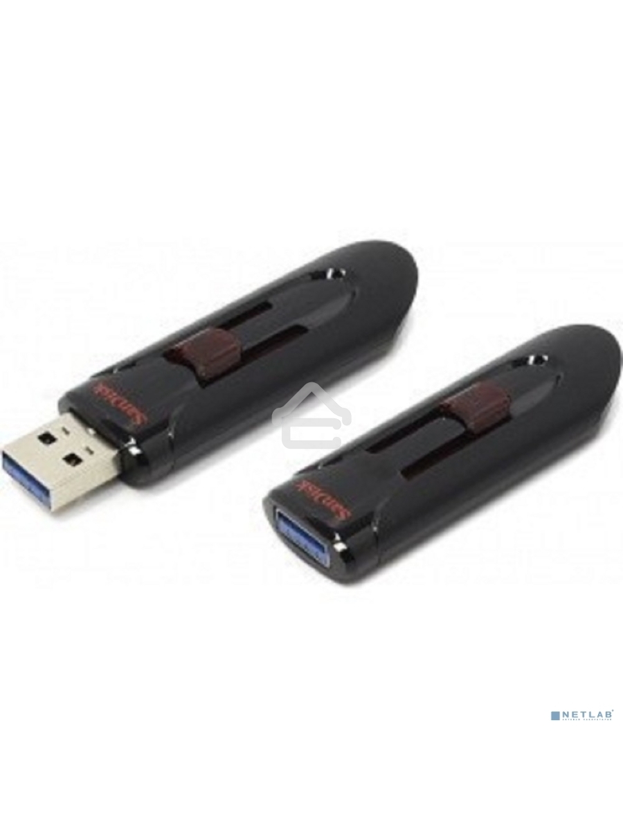 Флеш диск Sandisk 128Gb Cruzer Glide SDCZ600-128G-G35 USB3.0 черный/красный