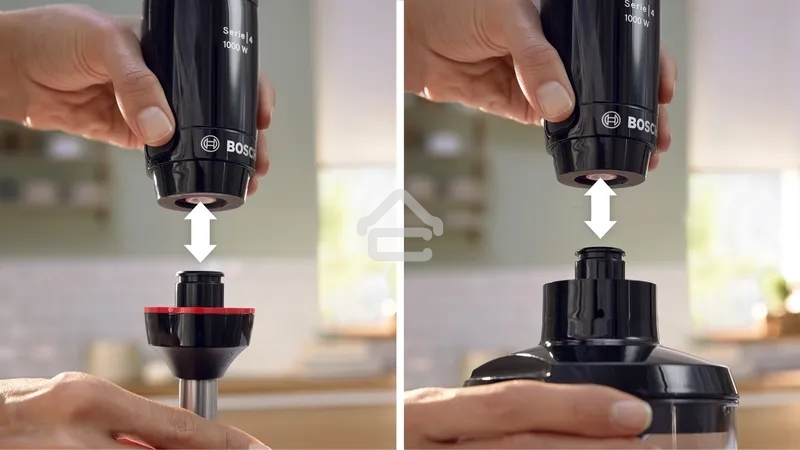 Блендер погружной Bosch MSM4B621, 1000Вт, черный