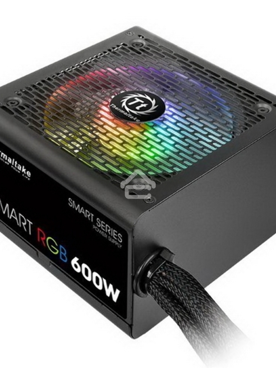 Блок питания Thermaltake Smart RGB (PS-SPR-0600NHSAWE-1), 600Вт, 80 PLUS, 120мм, черный