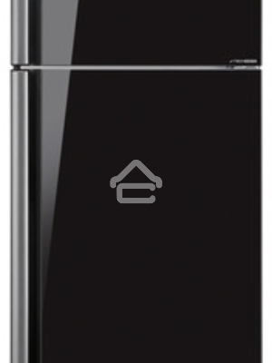 Холодильник Sharp SJ-XP59PGBK черное стекло/стекло двухкамерный 430/148 л морозилка сверху