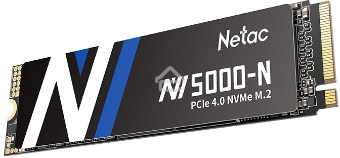 Накопитель SSD Netac NV5000 Pro, 500Gb, M.2 2280, PCIe 4.0 x4, NVMe, R/W 4800/2700, с радиатором