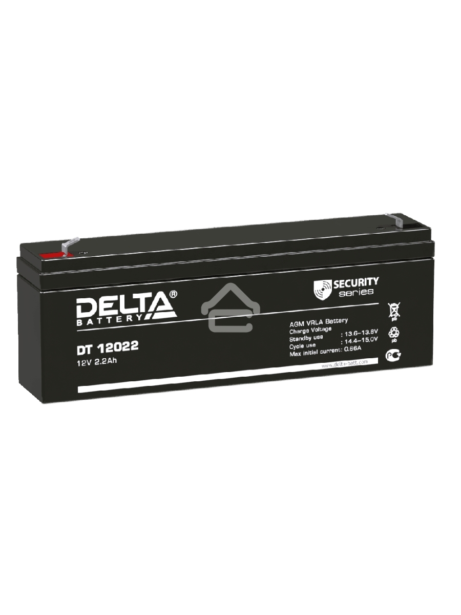 Батарея Delta DT 12022 (12V, 2.2Ah)