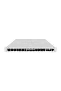 Коммутатор CRS354-48P-4S+2Q+RM Cloud Router Switch 354-48P-4S+2Q+RM with 48 x Gigabit RJ45 LAN (all PoE-out), 4 x 10G SFP+ cages, 2 x 40G QSFP+ cages, RouterOS L5, 1U rackmount enclosure, 750W PSU