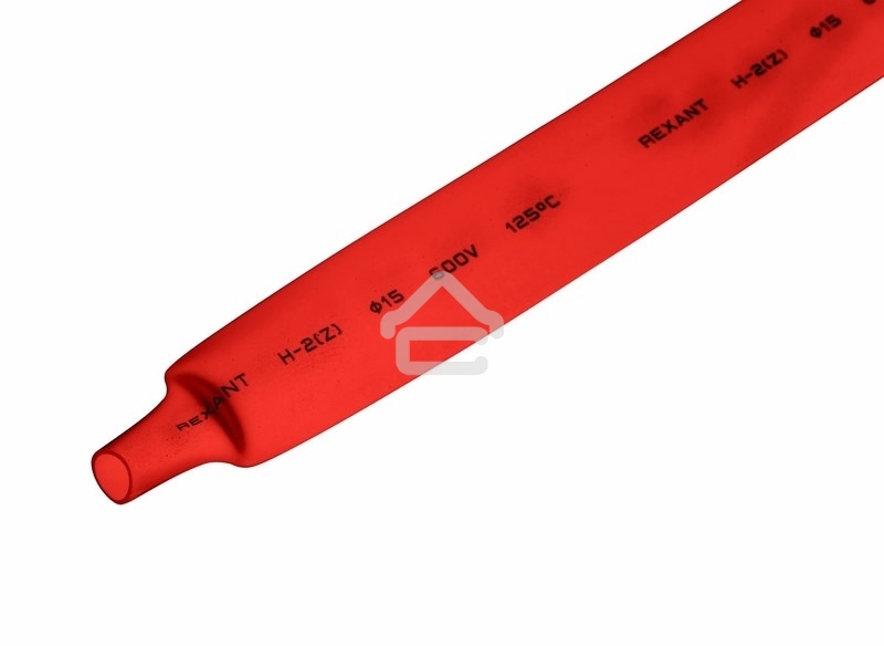 Трубка термоусаживаемая ТУТ 15,0/7,5мм, красная, упаковка 50 шт. по 1м, PROconnect